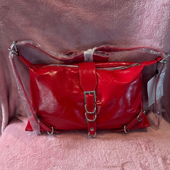 Princess Polly Red Shoulder Bag - Picture 1 of 5